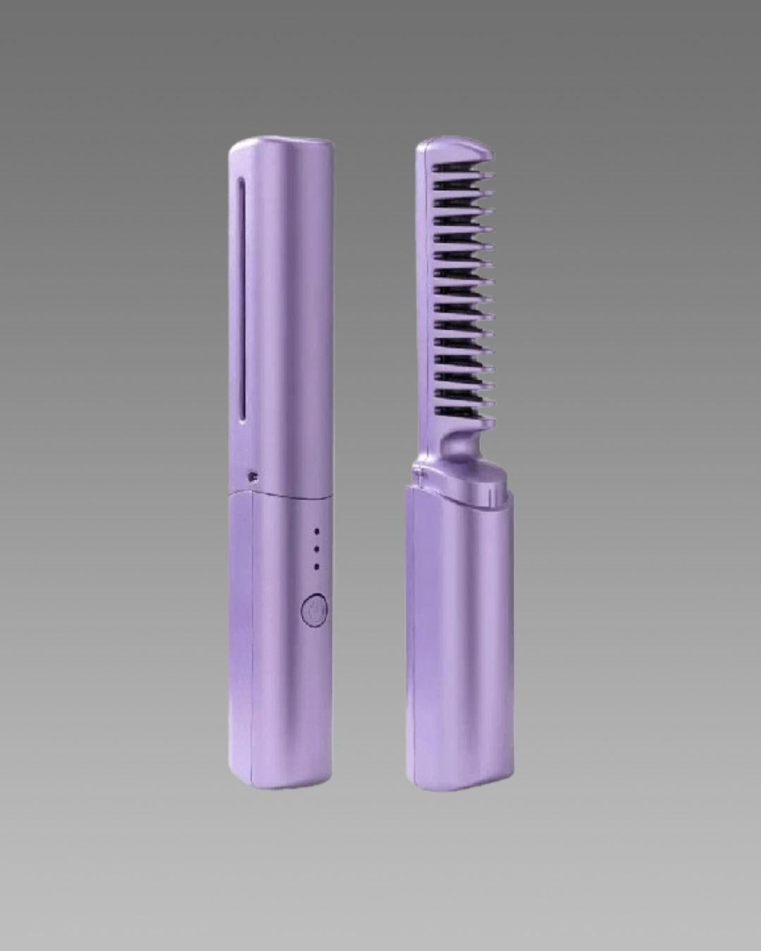 Rechargeable Portable Hair Straightener | Cordless Styling Tool with Adjustable Temperature for Travel and Home Use