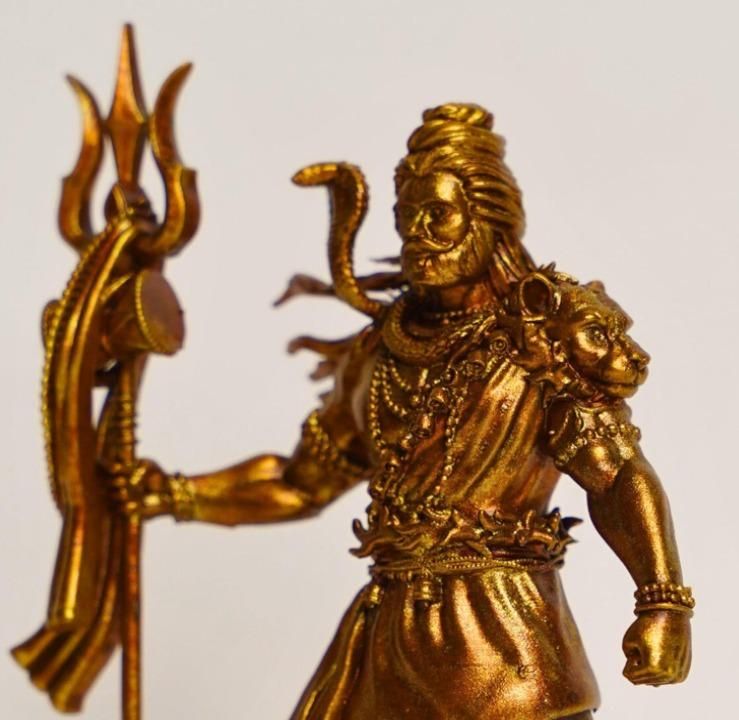 Lord Shiva Car Dashboard Idol | Divine Protection Bobblehead Shiv Shankar Statue for Vehicle & Home Décor