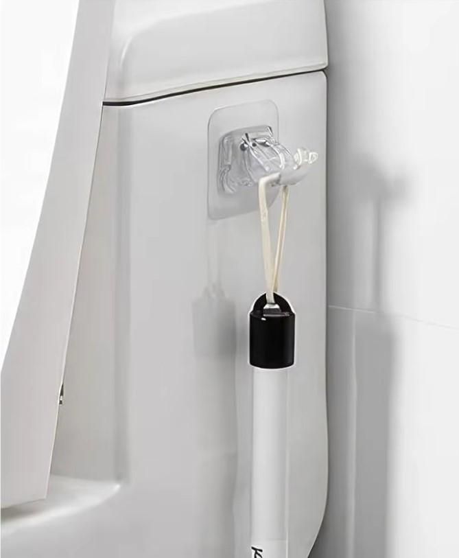 No Drill Crossbar Bracket Rod Clip Hook | Self-Adhesive Curtain Retaining Clip Hanging Rod Holder (Pack of 6, pack of 8 , pack of 12)