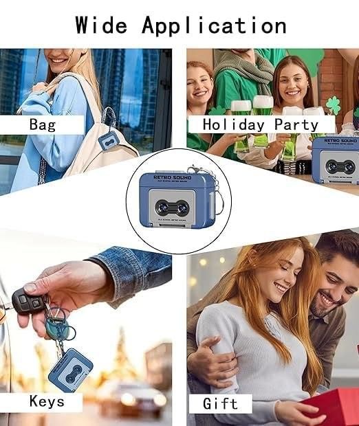 Retro Recorder Keychain | Multicolor Mini Music Recorder Pendant for Fans & Collectors