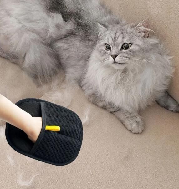 Home Bargains Cat & Dog Hair Removal Brush Glove | Double-Sided Reusable Pet Daily Fur Cleaner Grooming Gloves
