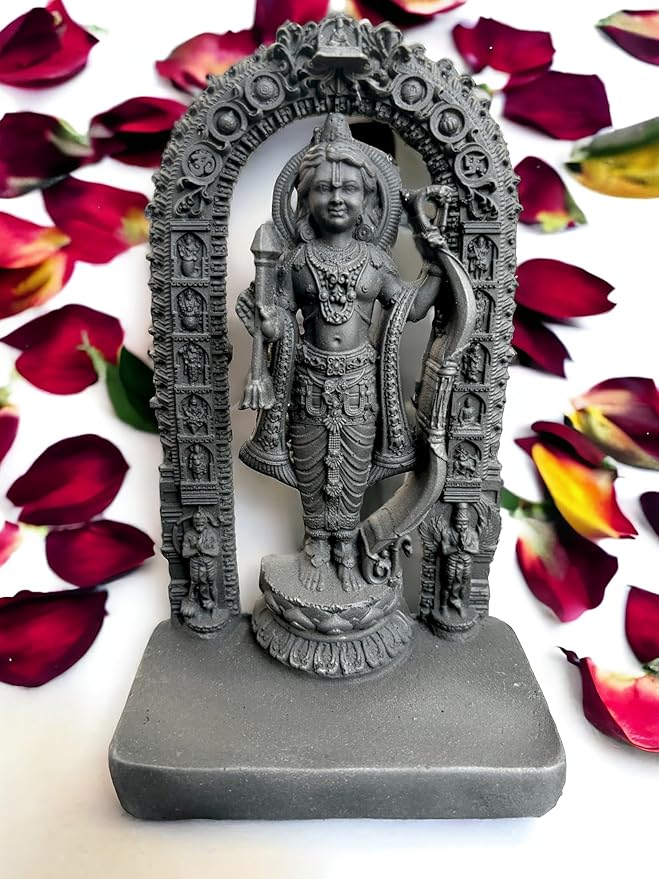 Ram Lalla Ayodhya Mandir Idol | Handcrafted Lord Rama Statue for Home Temple & Spiritual Décor