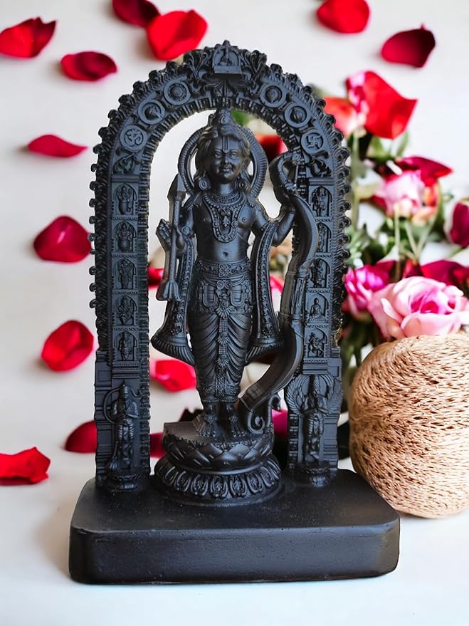 Ram Lalla Ayodhya Mandir Idol | Handcrafted Lord Rama Statue for Home Temple & Spiritual Décor